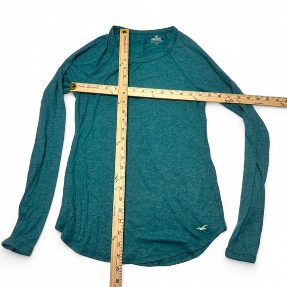 Hollister Must Have Collection Blue Long Sleeve Perfect Basics Winter Top Sizs S - Picture 3 of 4